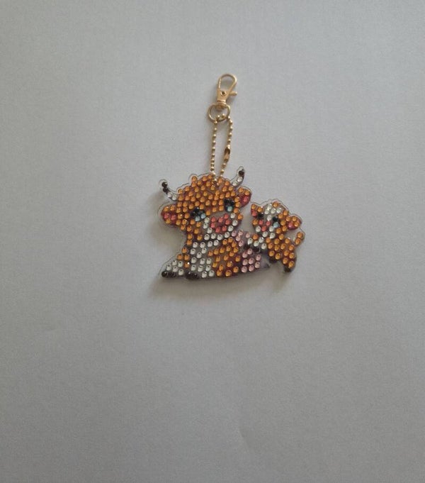 LEEUWTJE EN WELPJE SLEUTELHANGER