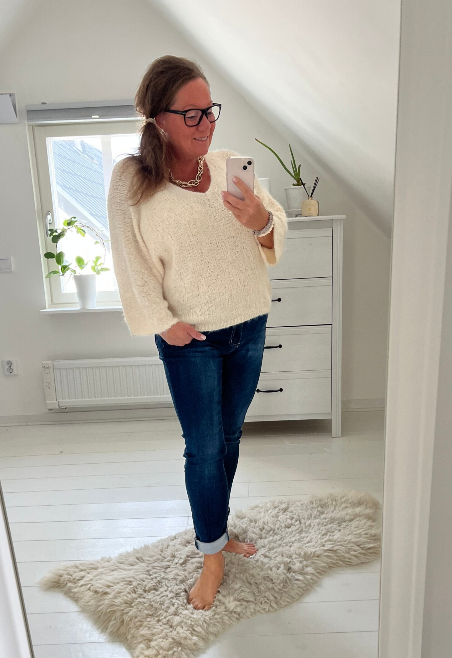 Jeans mörkblå