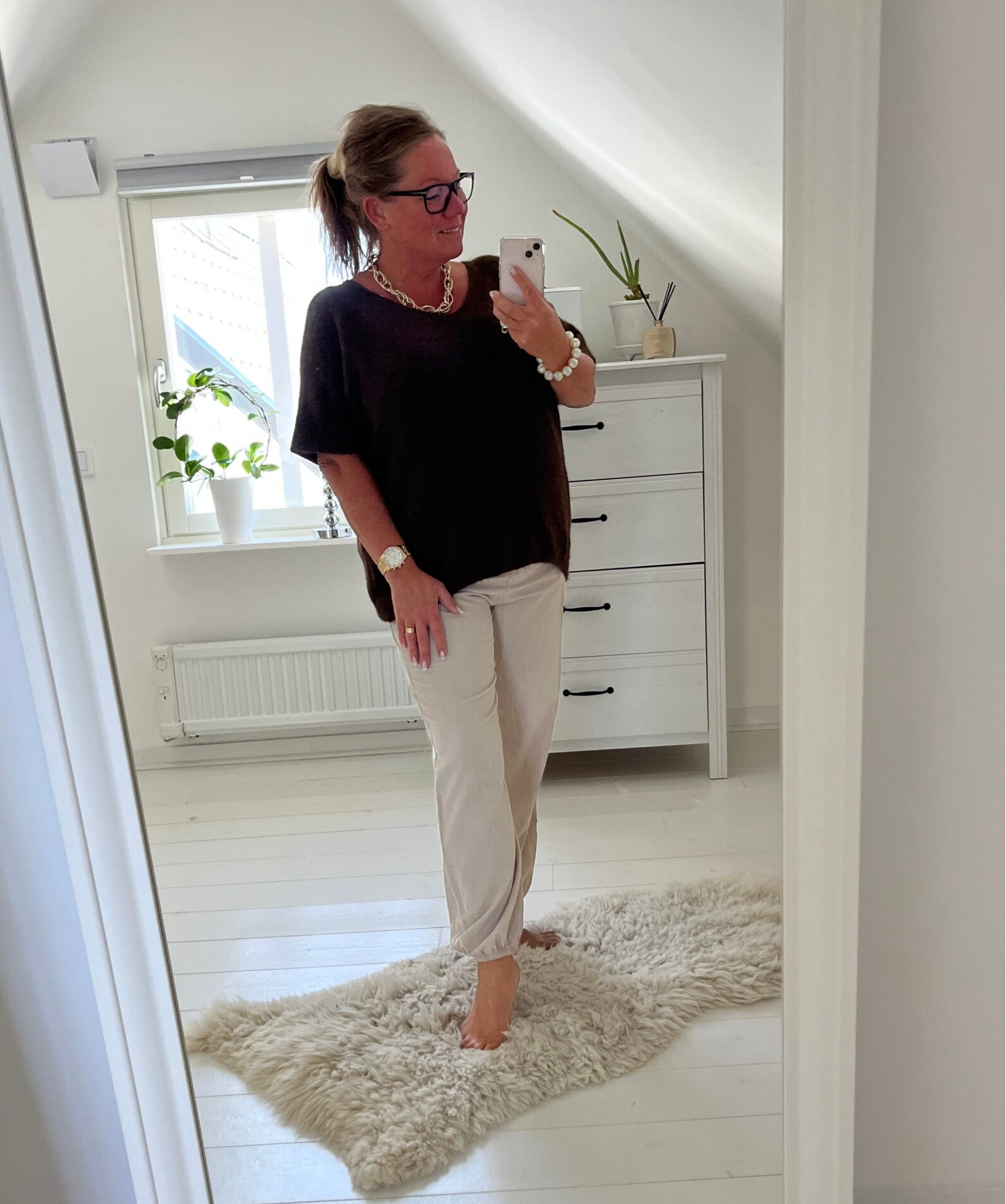 Manchester byxa beige