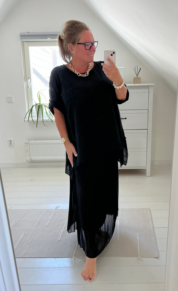 Blus oversize svart