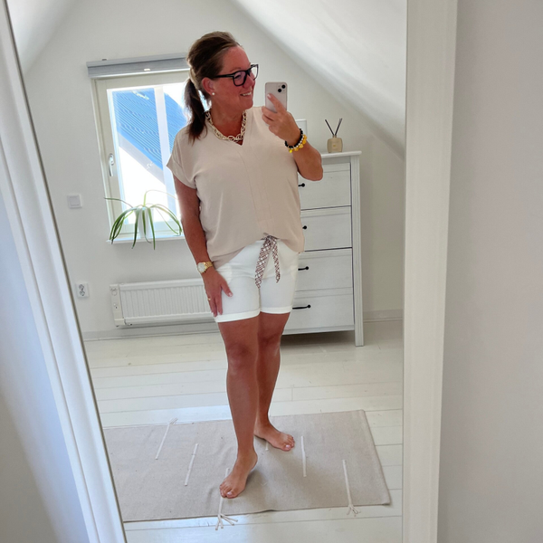 Topp knyte beige