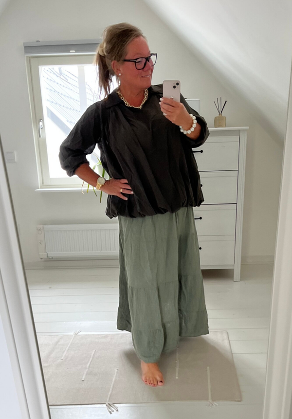 Blus resår brun
