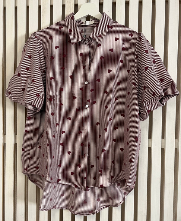 Blus Hjärta Bordeaux