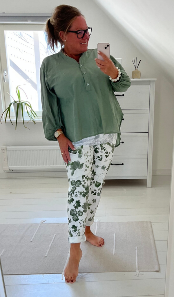 Skjortblus khaki
