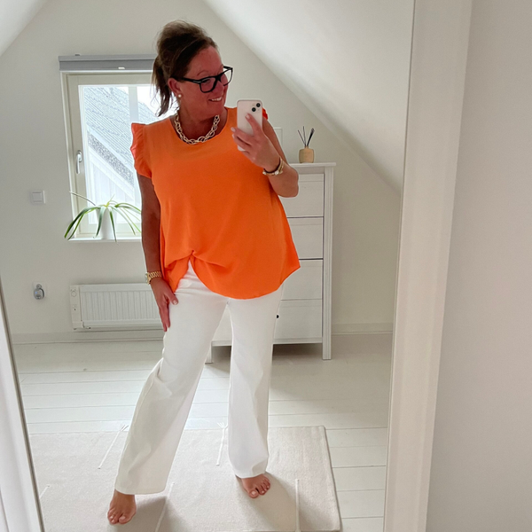 A-formad topp orange