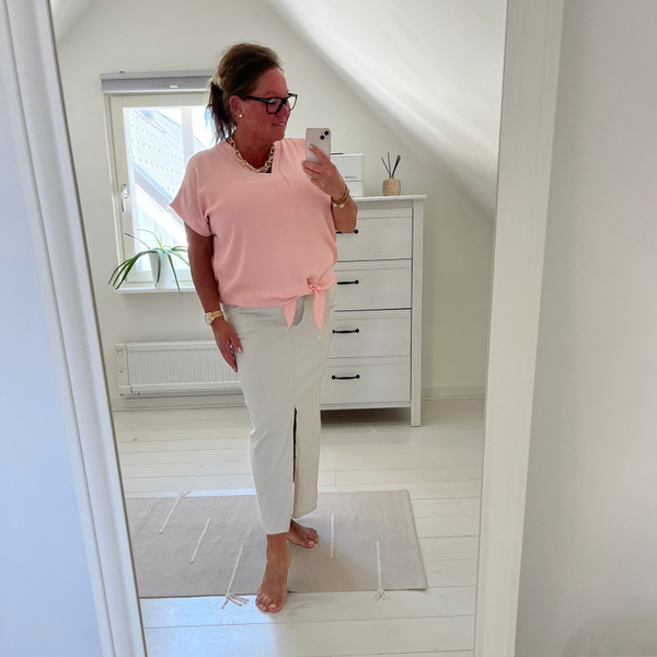 Topp knyte rosa