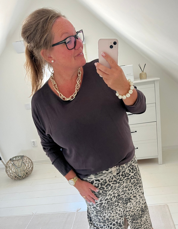 Tröja supermjuk brun