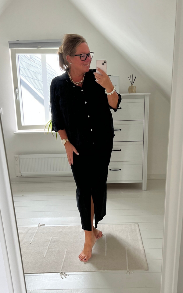 Magisk kjol svart lång