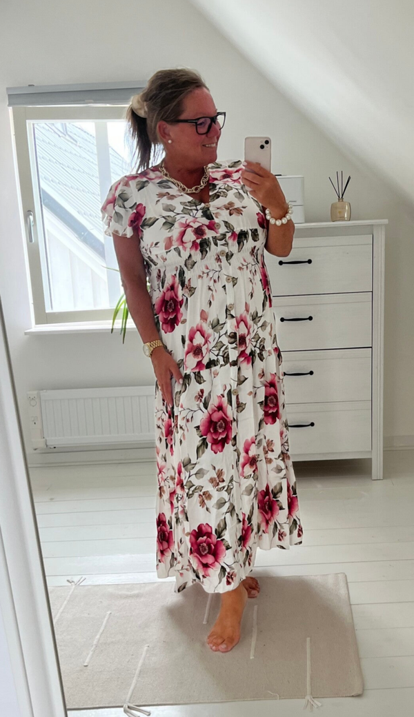 Sommarklänning rosa blommor