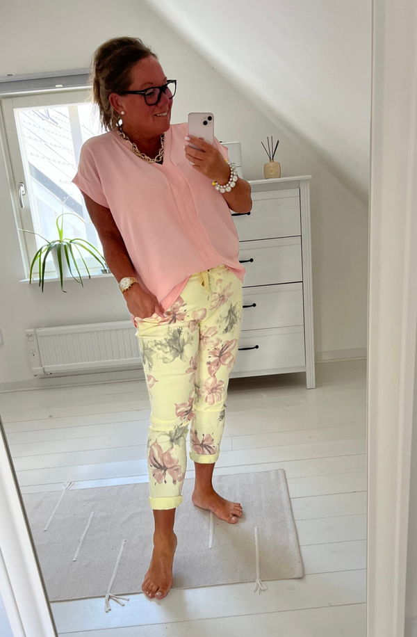 Luftig topp rak rosa
