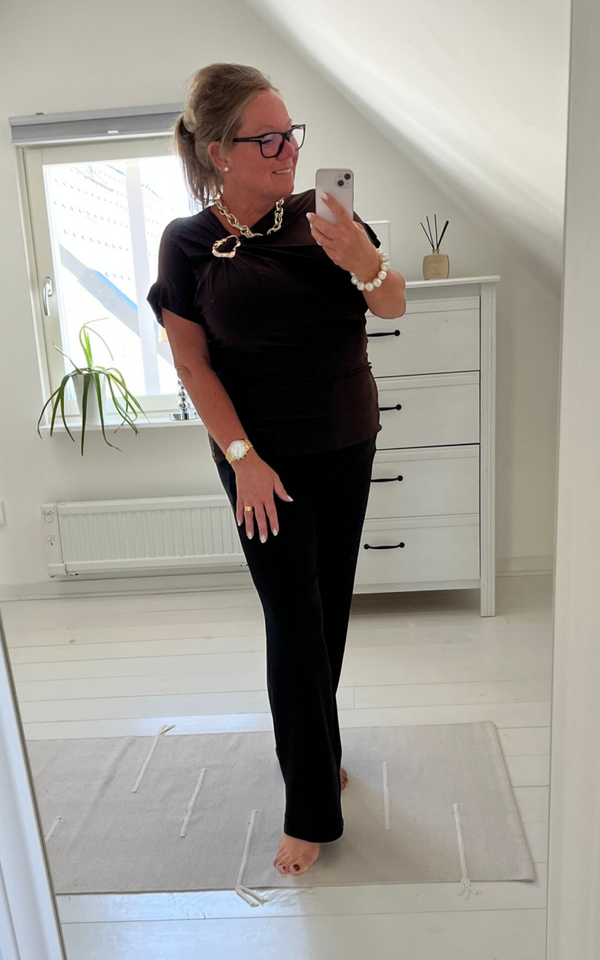 Topp  guldspänne brun