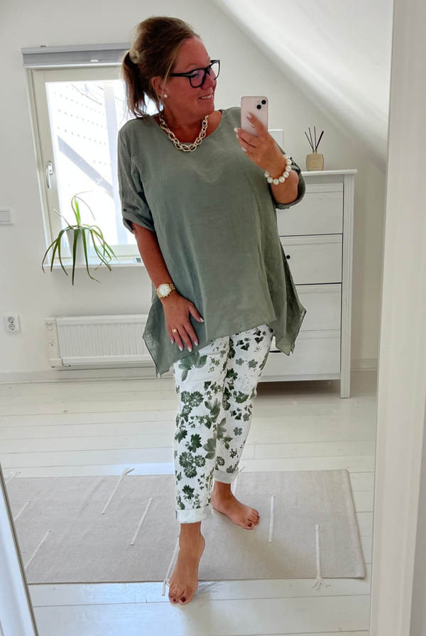 Blus oversize khaki