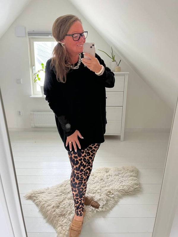 Leggings leopard brun