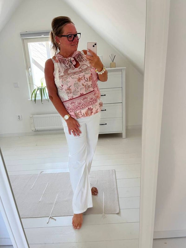 Halternecktopp rosa