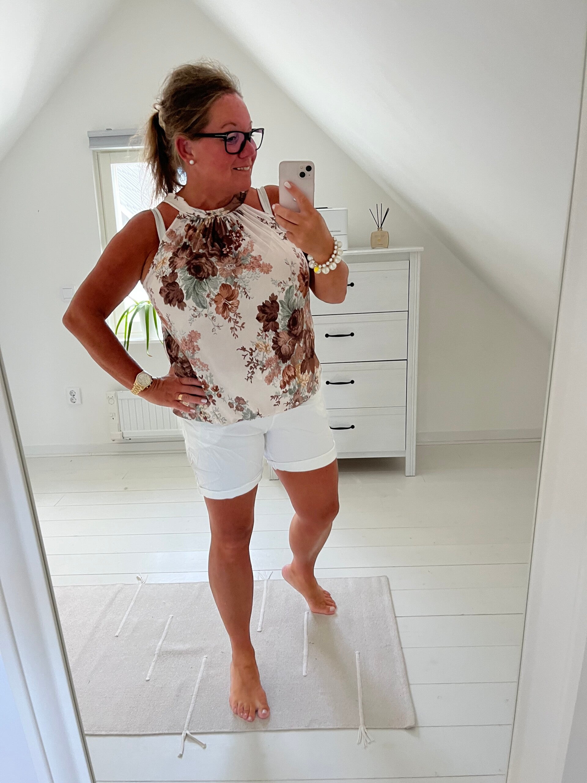 Magiska korta shorts vita