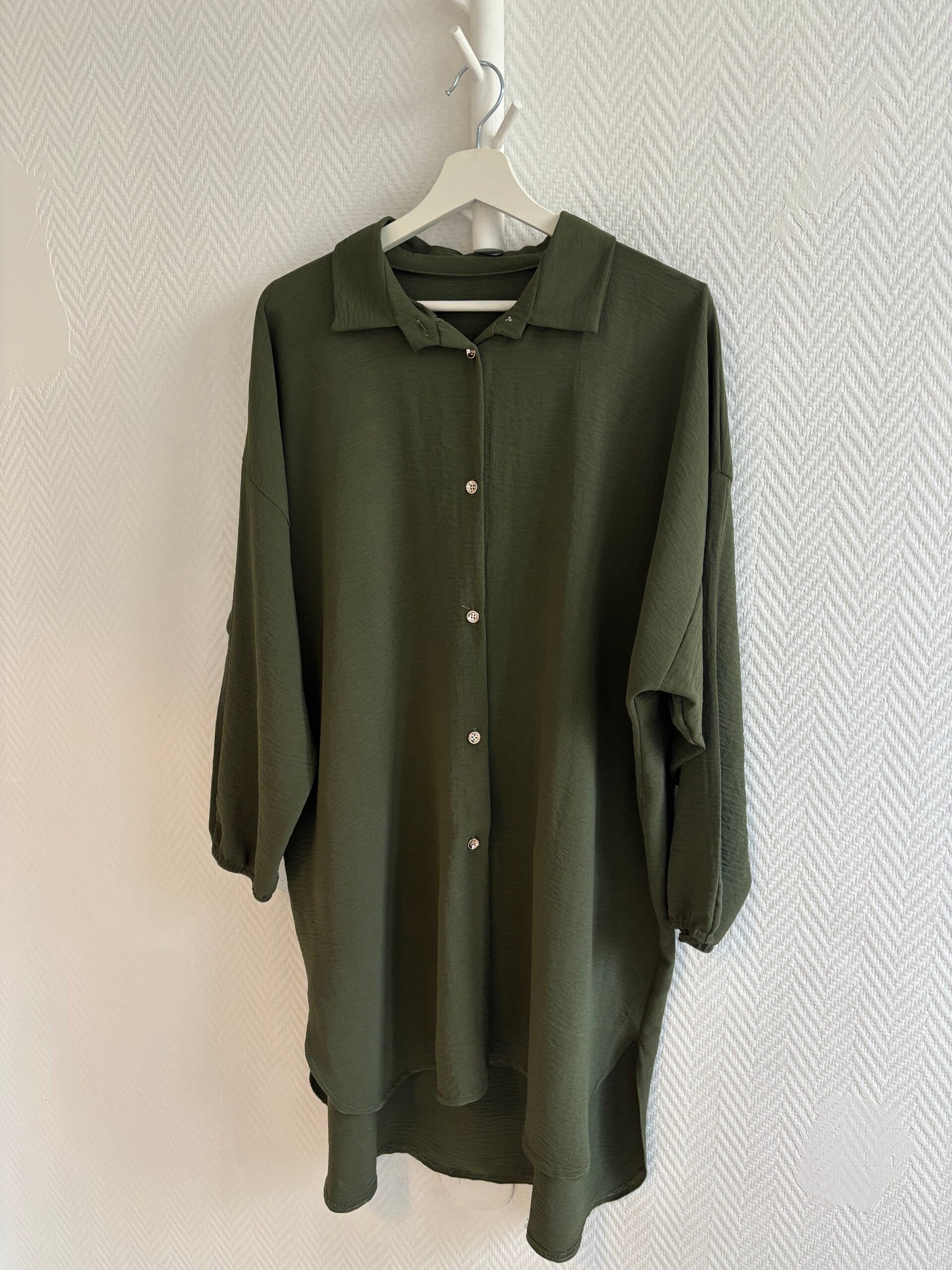 Skjortklänning Grön