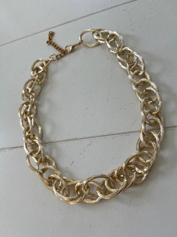 Halsband öglor guld