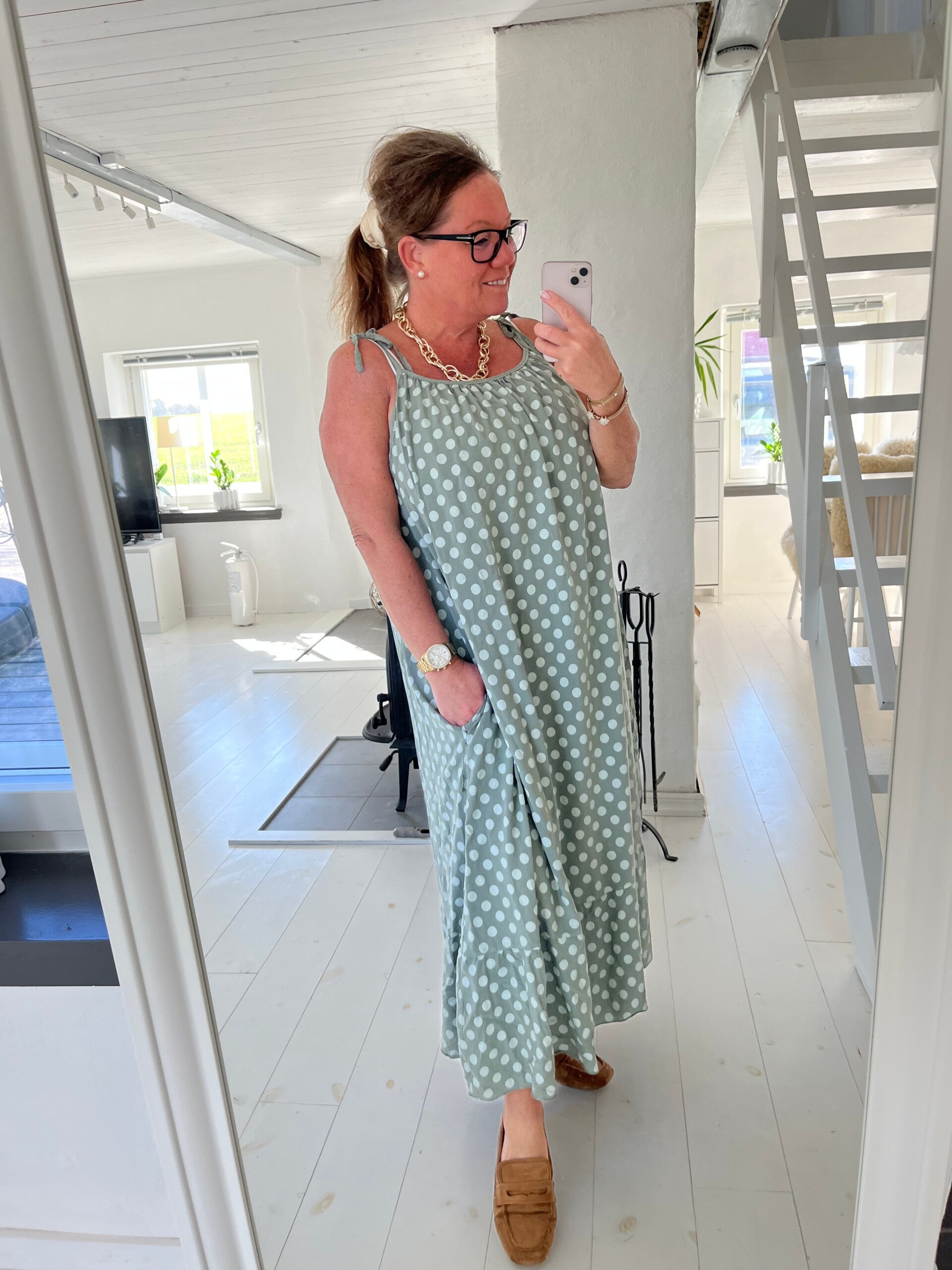Prickig sommardröm khaki