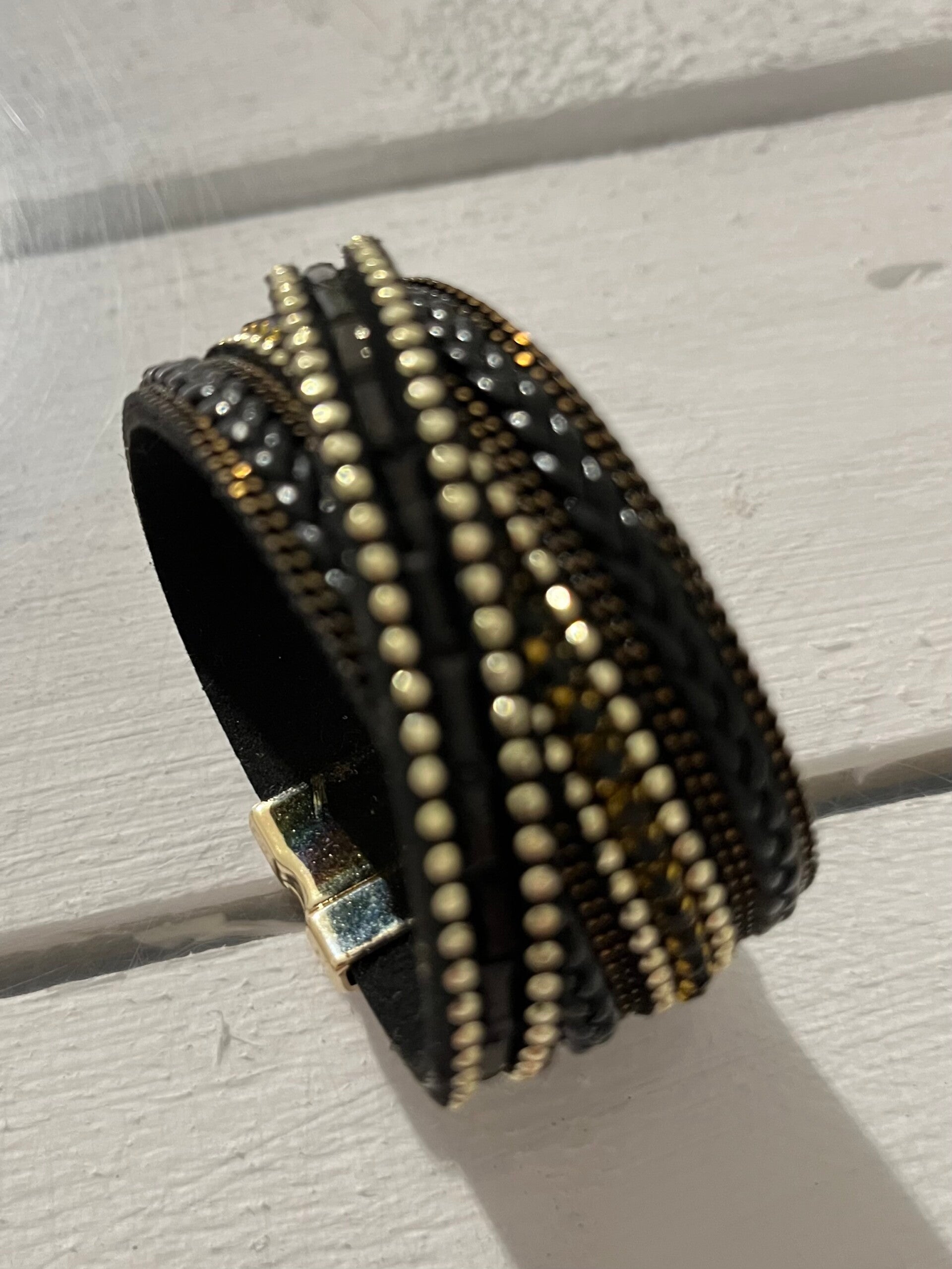 Läderarmband med bling