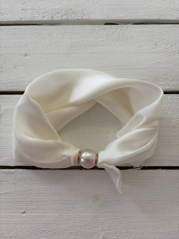 Scarves magnetspänne vit