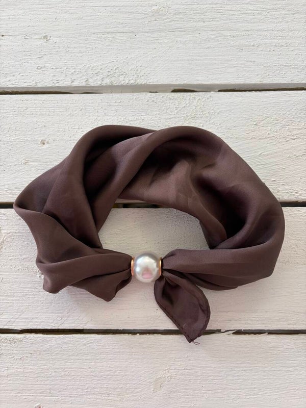 Scarves magnetspänne brun