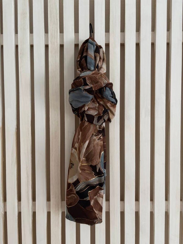 Scarf guld - mönster