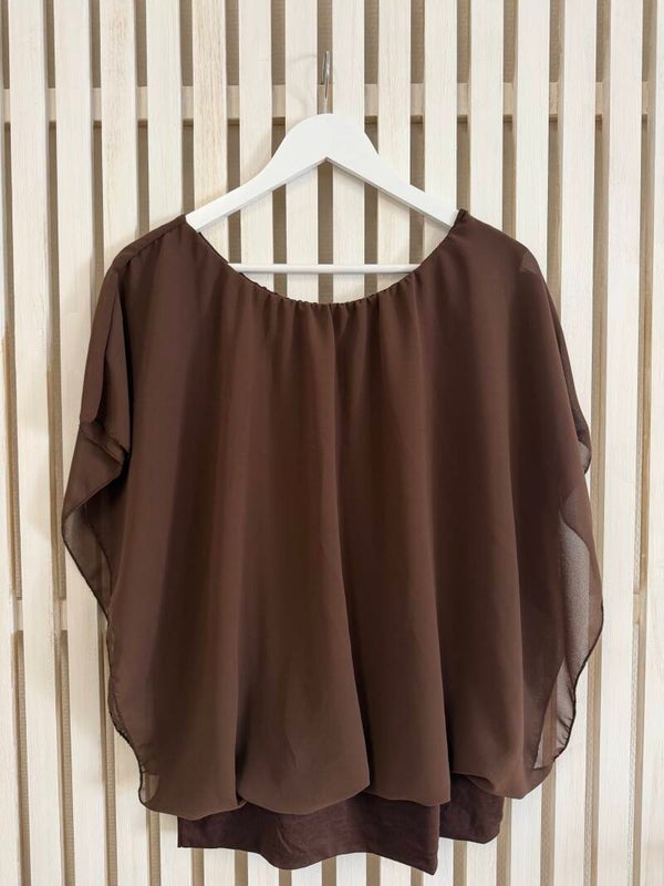 Chiffonblus brun