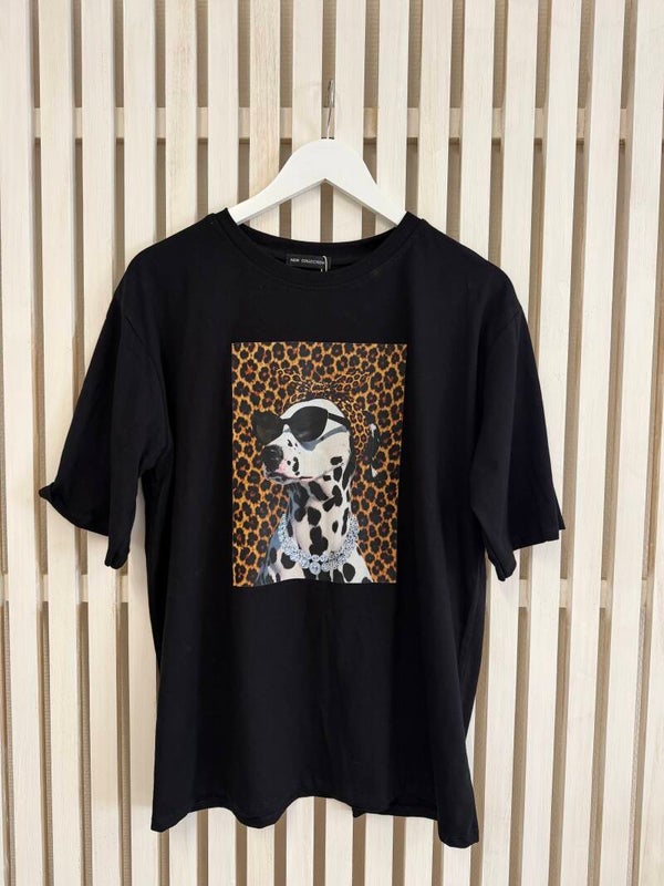 T-shirt Dalmatin svart
