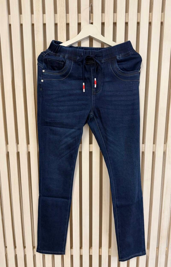 Jeans m. gummiband