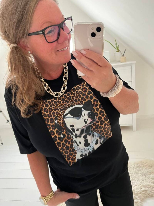 T-shirt Dalmatin svart