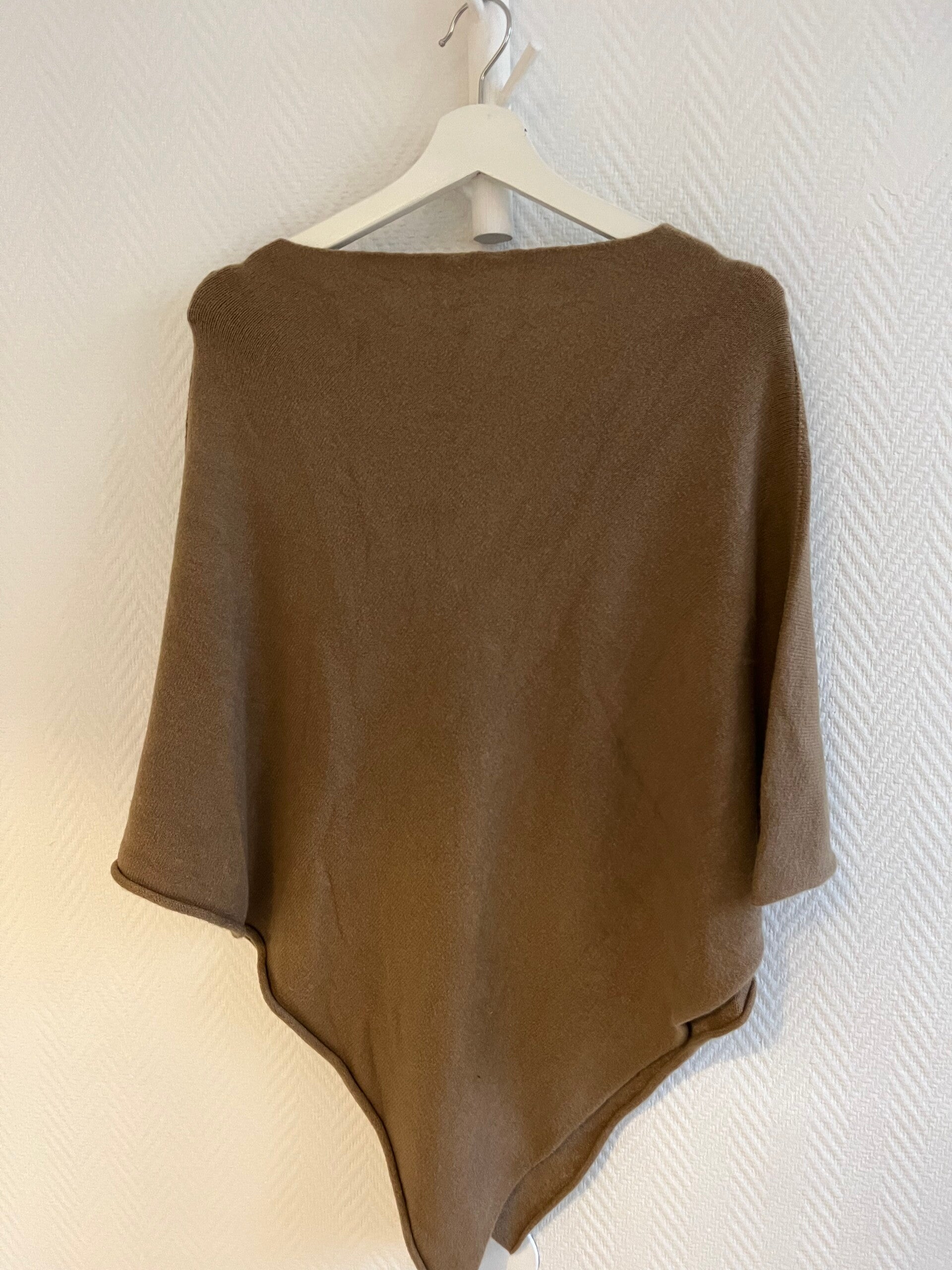Poncho Gul/Beige