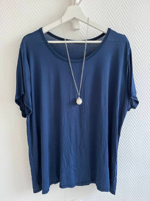 Mjuk tisha ink halsband blå