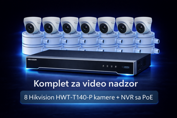 Hikvision komplet video nadzora – 8 Hikvision kamera + PoE NVR