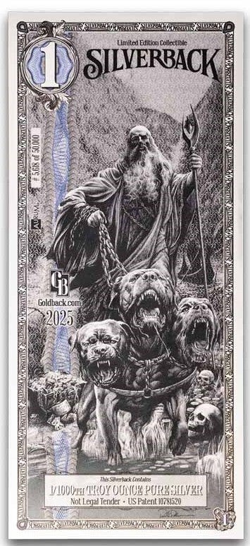 $1 Silverback 2025 Limited Edition only 50,000 Made