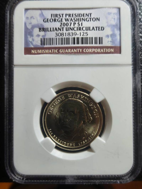 2007-P NGC Graded Brilliant Uncirculated First President George Washington (S41)
