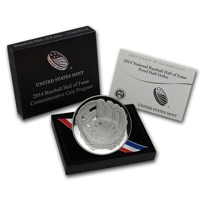 2014 National Baseball Hall of Fame Proof Clad Half Dollar (C33)