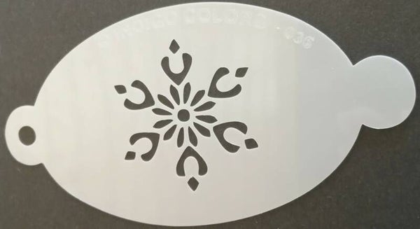 Indigo Sjabloon 036: bloem