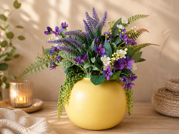 Creatie met kunstbloemen - lavendel flowers