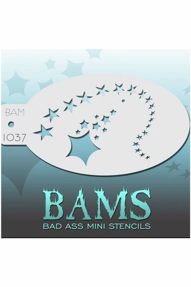 Bad Ass BAM stencil stars - 1037