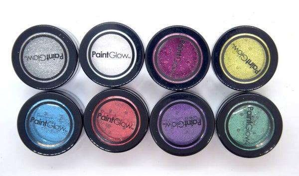 Glitterset Paintglow fijne glitter - 8 pack