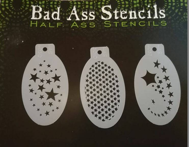 Bad Ass stencil - set 2