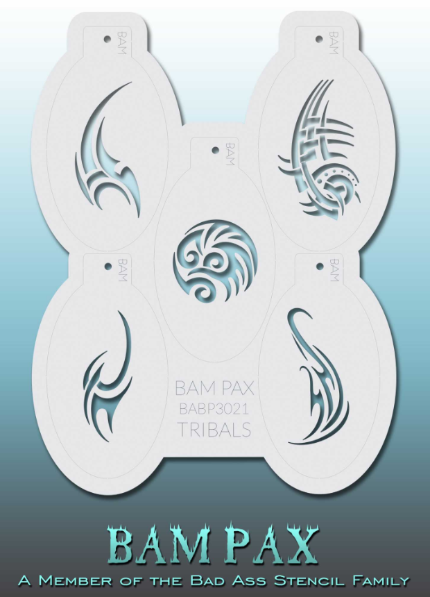 Bad Ass stencils - Pam Pax tribal