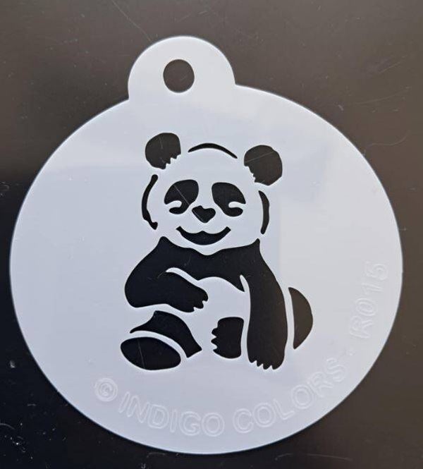 Indigo sjabloon: panda