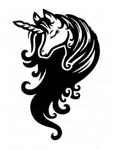 Quick tattoo S - Unicorn