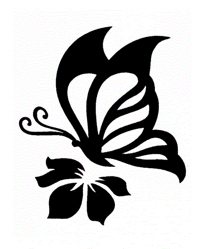 Quick tattoo S - Vlinder