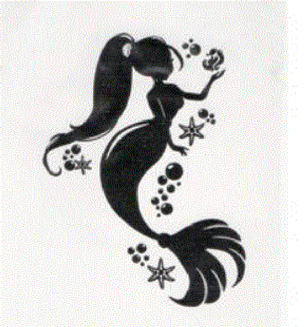 Quick tattoo S - zeemeermin