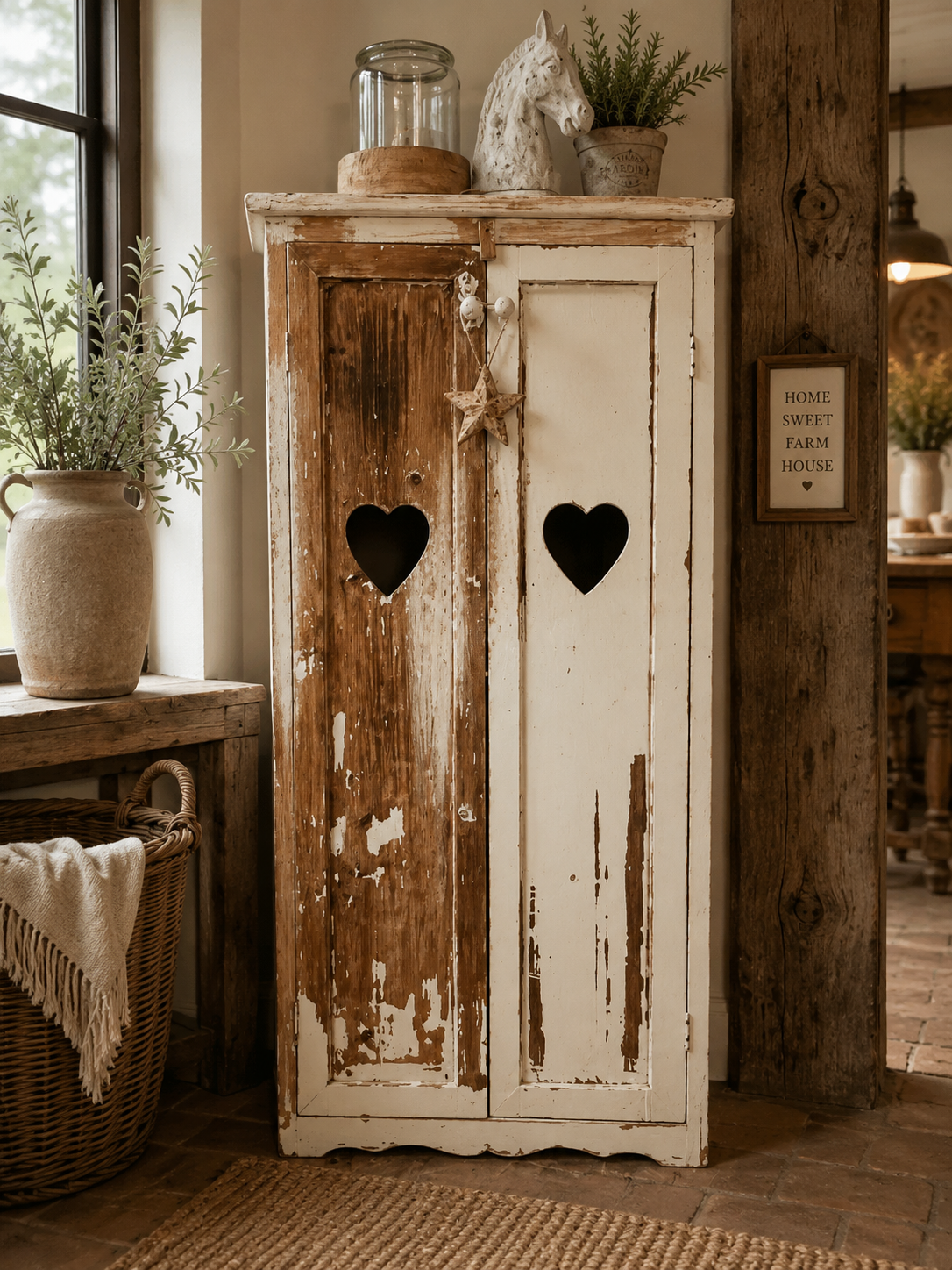 Houten meidenkast