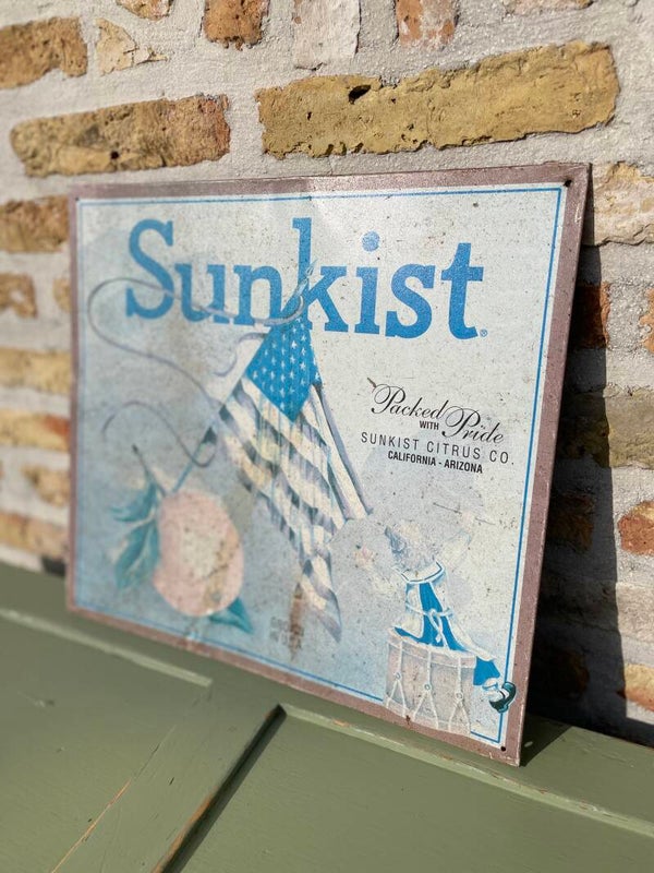 Blikken bord SUNKIST