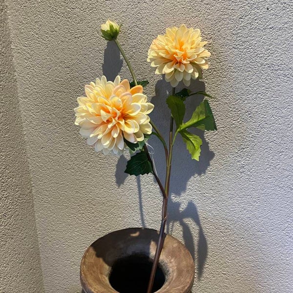 Kunstbloem Dahlia zalmroze