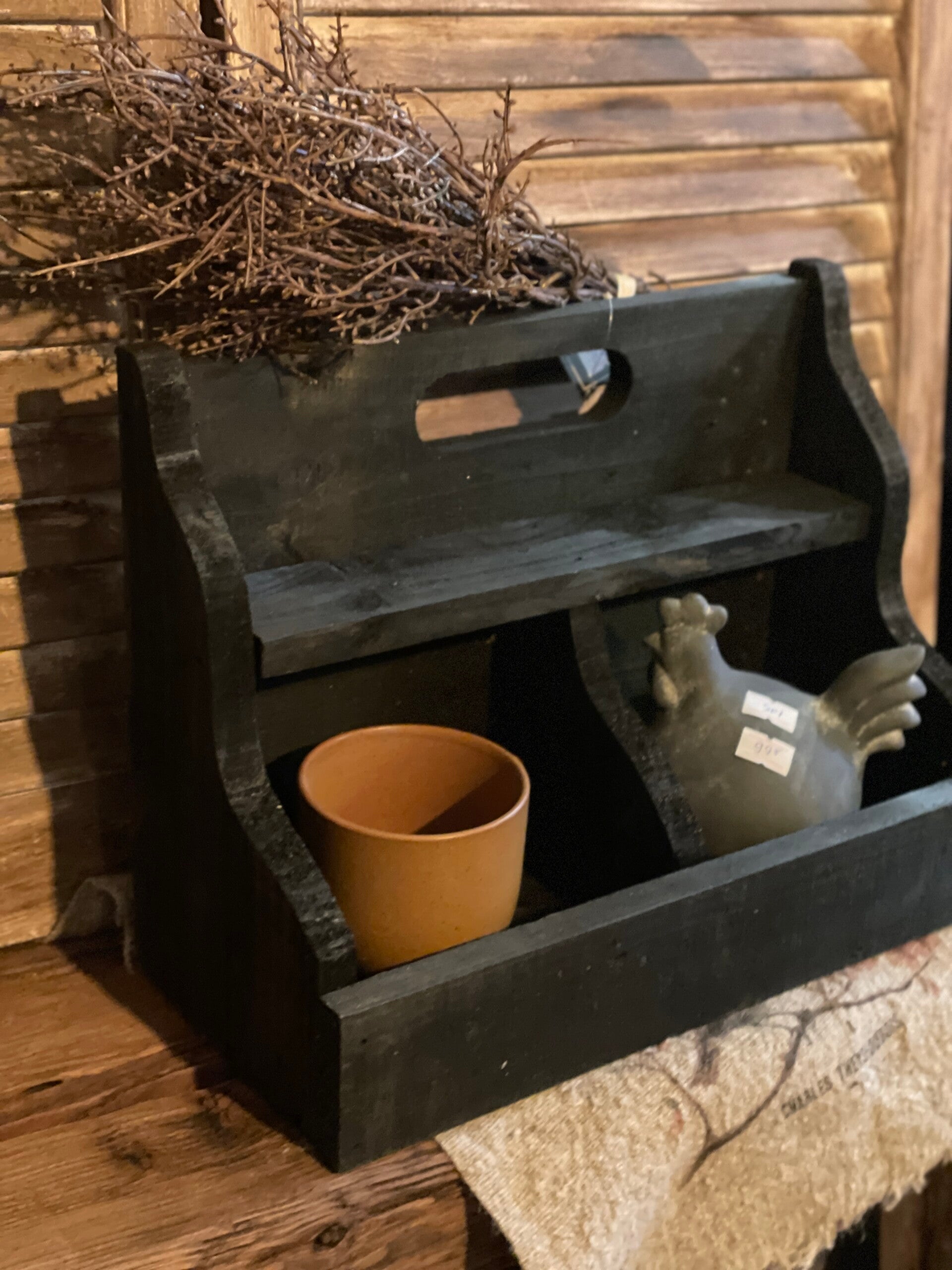 Gruttersbak oud hout 2-vaks blackwash